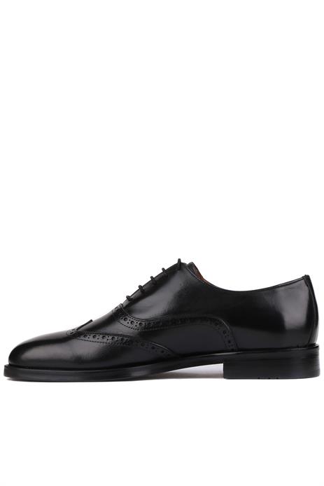 Shoetyle - Siyah Deri Bağcıklı Erkek Klasik Ayakkabı 250-450