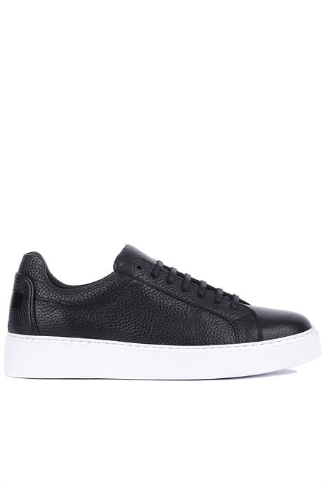 Shoetyle - Siyah Deri Bağcıklı Erkek Sneaker 250-1400