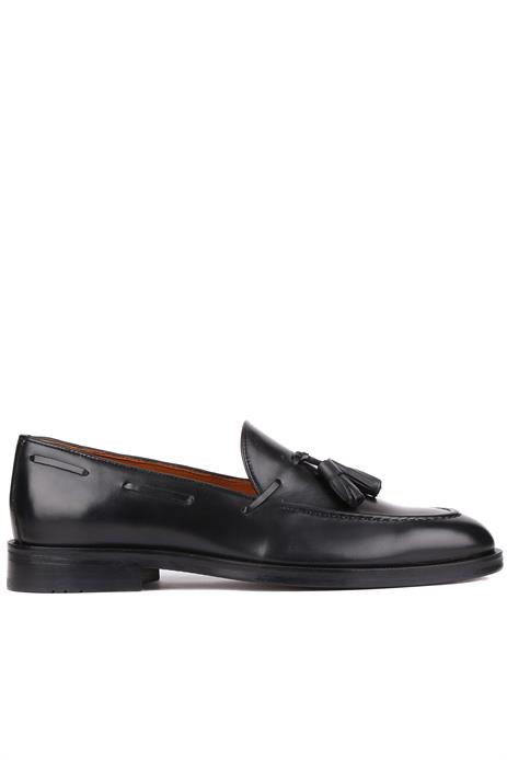 Shoetyle - Siyah Deri Püsküllü Erkek Klasik Ayakkabı 250-7951