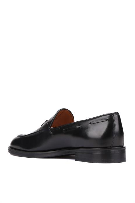 Shoetyle - Siyah Deri Püsküllü Erkek Klasik Ayakkabı 250-7951