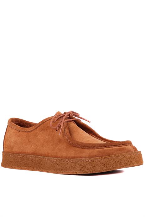 Shoetyle - Taba Süet Bağcıklı Erkek Günlük Ayakkabı 610-1004