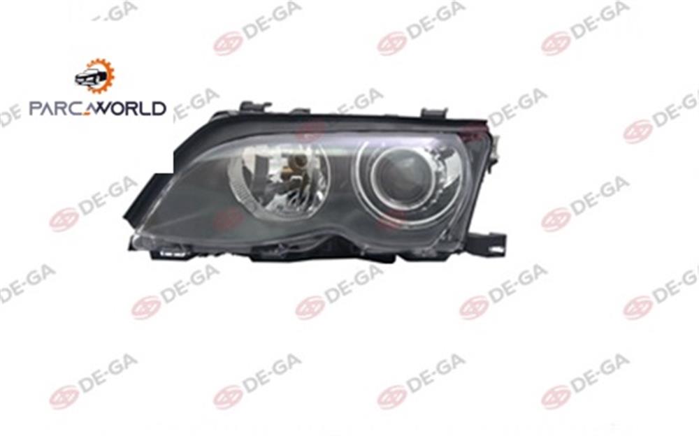 Bmw 3 E46 Ön Far Elektrik Motorlu Xenon Sıyah Sol 2001-2004