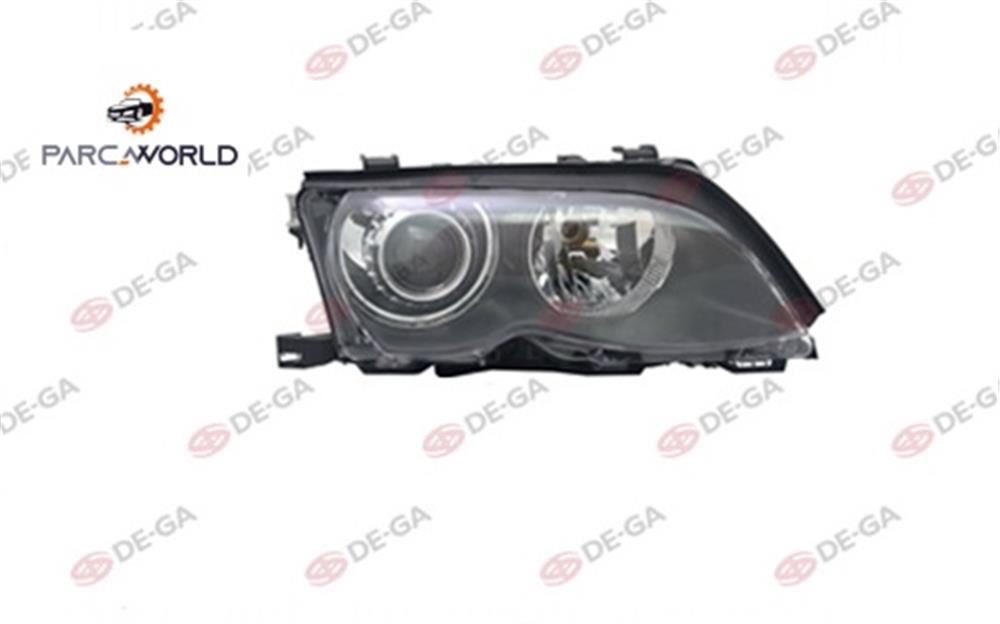 Bmw 3 E46 Ön Far Elektrik Motorlu Xenon Sıyah Sağ 2001-2004