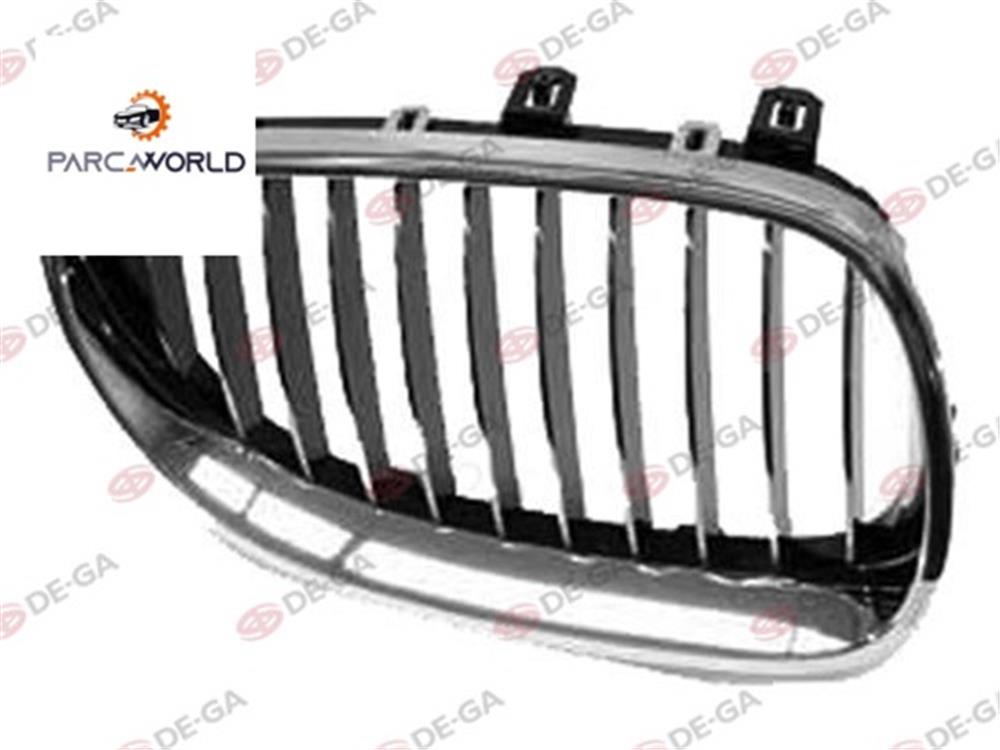 Bmw 5 E60 Ön Panjur Komple Krom Sıyah Sağ 2003