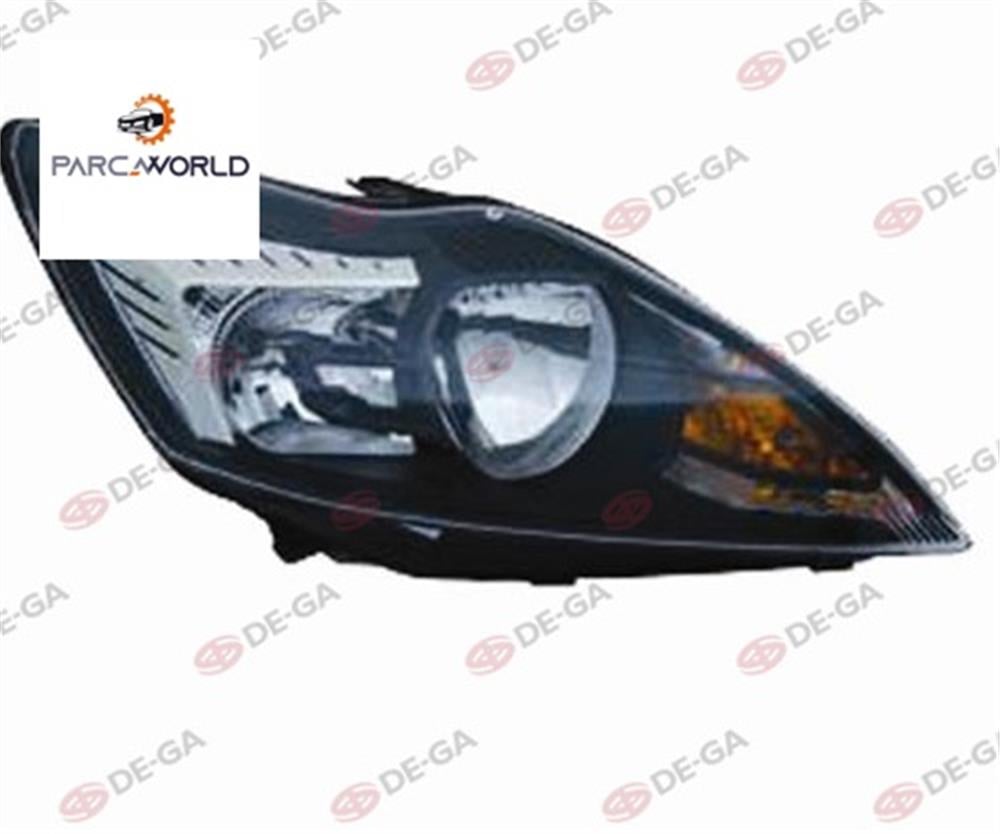 Ford Focus Ön Far Elektrik Motorlu Siyah Kromlu Sağ 2008
