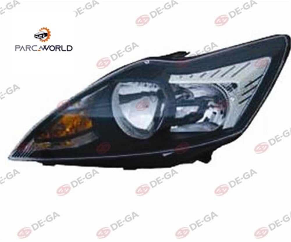 Ford Focus Ön Far Elektrik Motorlu Siyah Kromlu Sol 2008