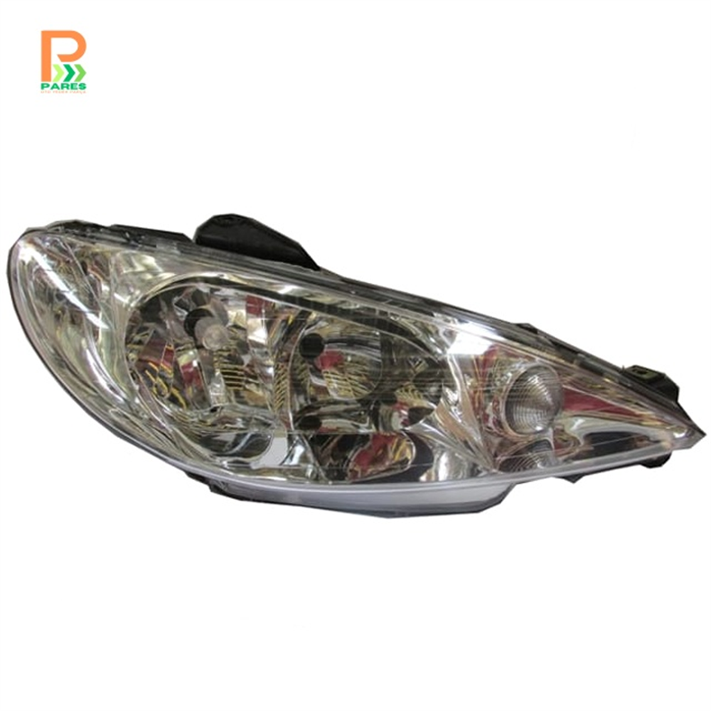 PEUGEOT 206- HB- 2002-2009- FAR LAMBASI SAĞ TARAF ELEKTRİKLİ/MOTORSUZ (ŞEFFAF CAMLI) H7/H7 (AYFAR)
