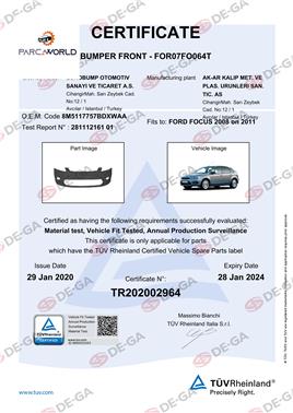 Ford Focus Ön Tampon 08 Tüv