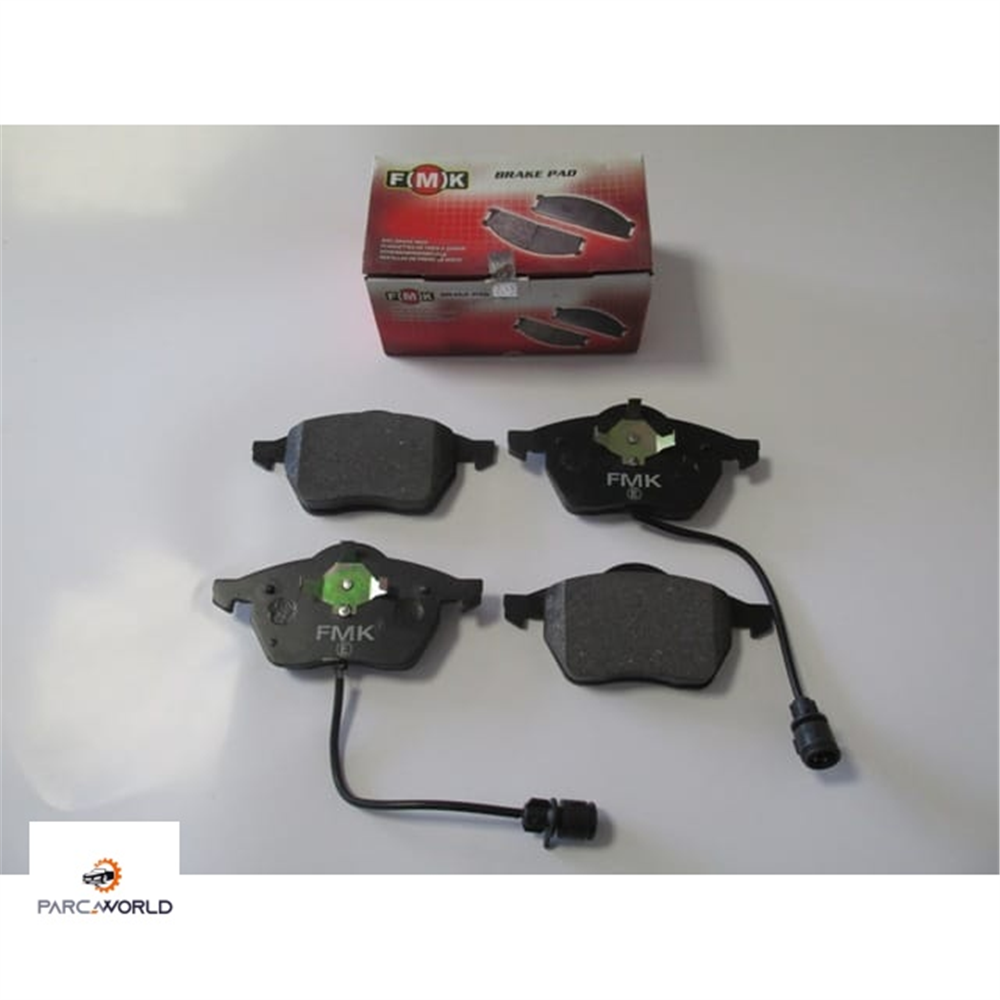 AUDI A100- 1992-1995- ÖN FREN BALATASI 2,0/2,4D/2,5TDI/2,6/2,8 (2KABLOLU)(DİSK)(156,4X73,8X19,5)(FMK)