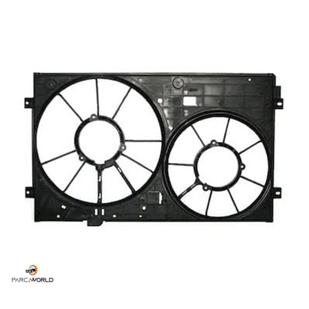 AUDI A3- 2005-2008- RADYATÖR VE KLİMA FAN DAVLUMBAZI BOŞ GÖVDE (ÇİFTLİ) (TW-Y)