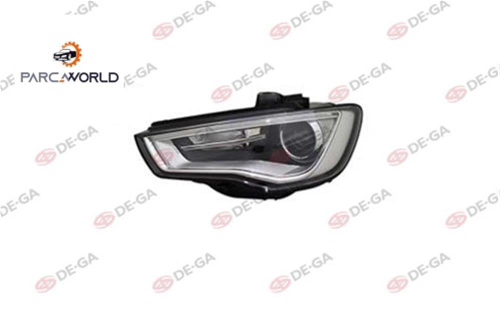 Audı A3 Ön Far Elektrik Motorlu Krom Ledlı Xentıp Sol 2013-2016
