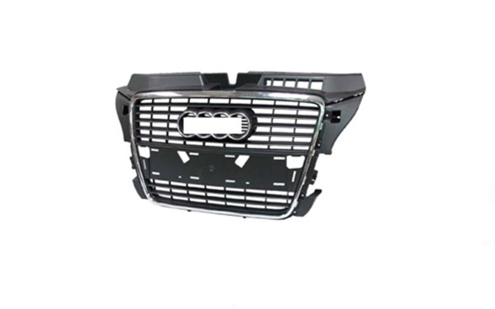 AUDI A3 ÖN PANJUR KROM ÇERÇEVELİ PLAKA DELİKLİ 09- ORJİNAL REF. NO: 8P0853651P1QP UYUMLU AUD09A3011