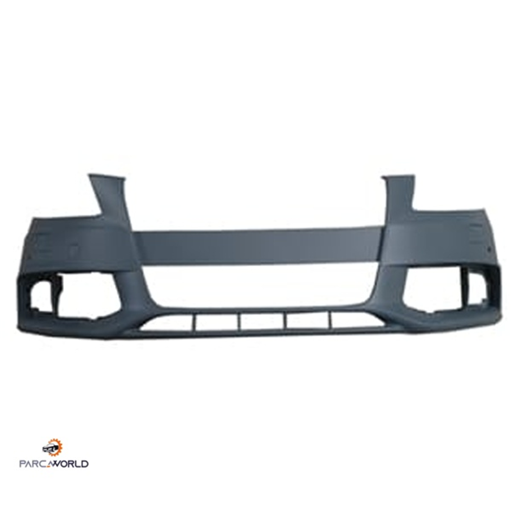 AUDI A4- 2008-2012- ÖN TAMPON (FAR YIKAMA/ÇEKİ DEMİRİ KAPAKLI)(SENSÖR DELİKLİ)