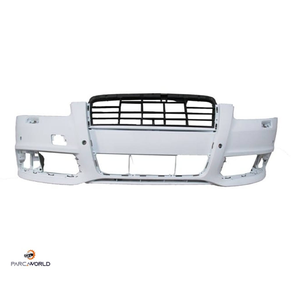 AUDI A6- 2009-2011- ÖN TAMPON (SİS/PANJUR/ FAR YIKAMA/SENSÖR DELİKLİ ASTARLI) 