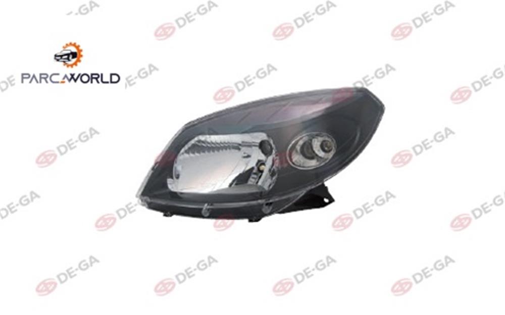 Dacıa Sandero Stepway Ön Far Kablolu Sıyah Sol 2008
