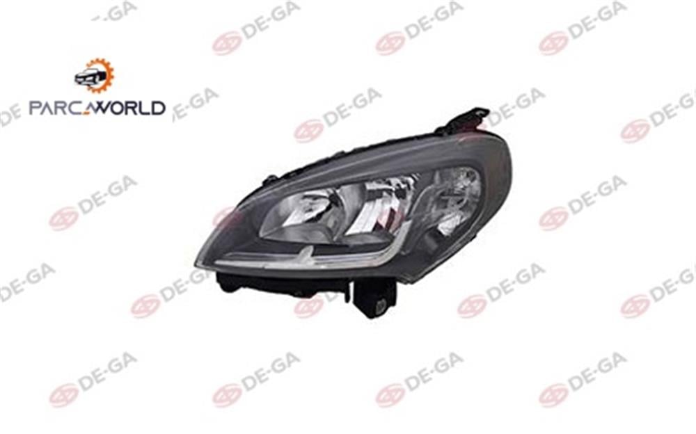 Fıat Doblo Ön Far Sıyah Elmot Sol 2015
