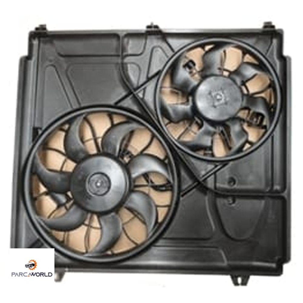 KIA SORENTO- 02/06; RADYATÖR FAN DAVLUMBAZI VE KLİMA FAN DAVLUMBAZI (7+7 KANAT)
