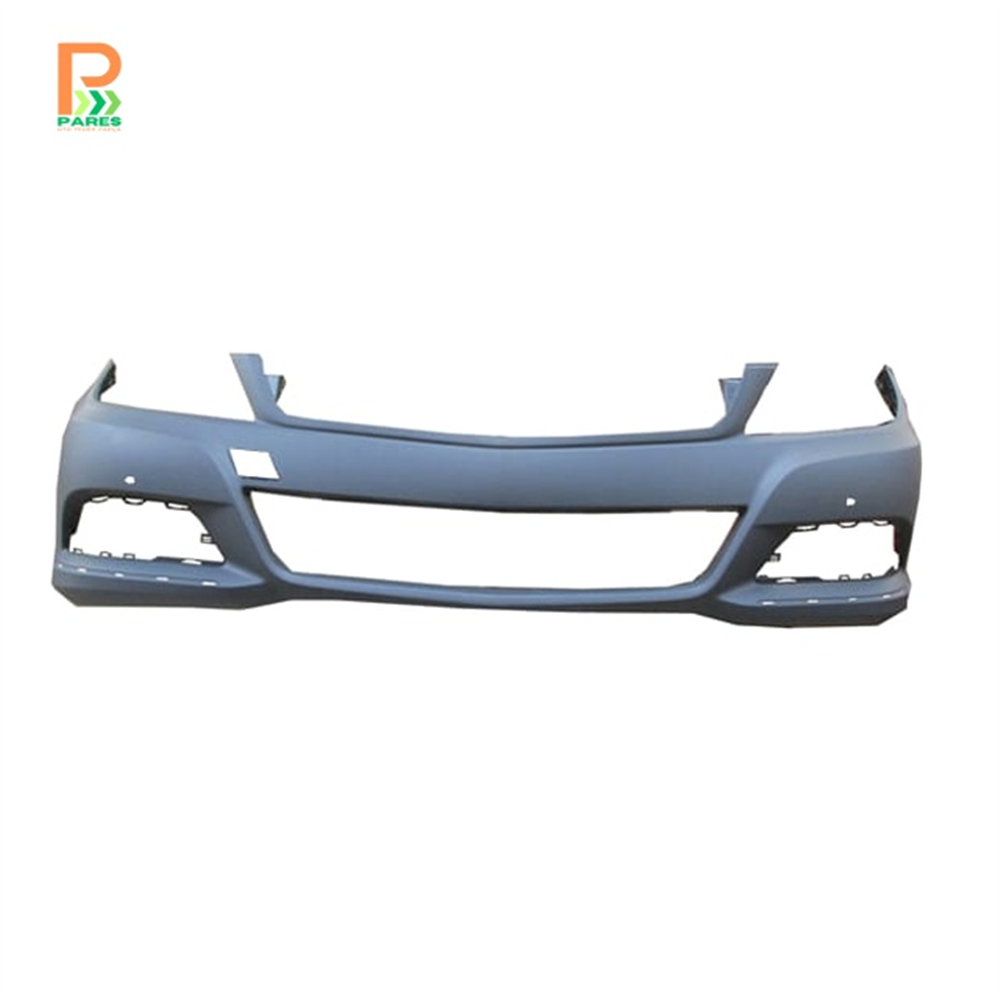 MERCEDES C CLASS- W204- 2011-2013- ÖN TAMPON (ASTARLI BANT/FAR YIKAMA DELİKSİZ/SENSÖR DELİKLİ TW)