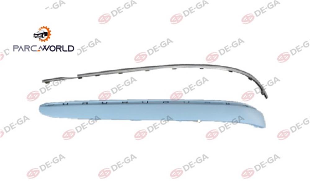 Mercedes W211 Arka Tampon Kuşağı Krom Çıtalı Sol 2002-2007