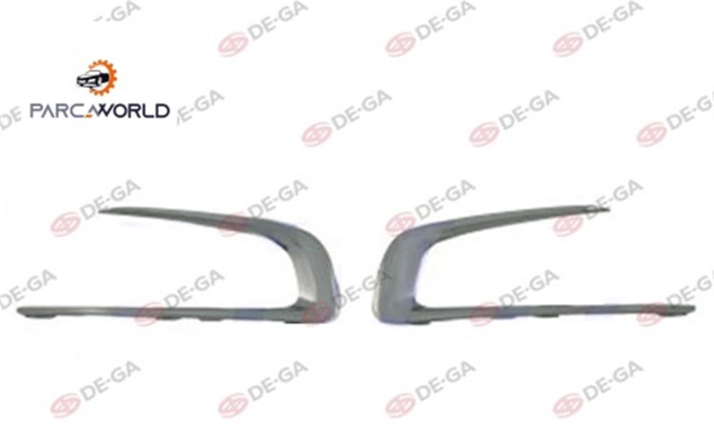 Peugeot 2008 Ön Tampon Panjur Kuşağı Krom Set 2012
