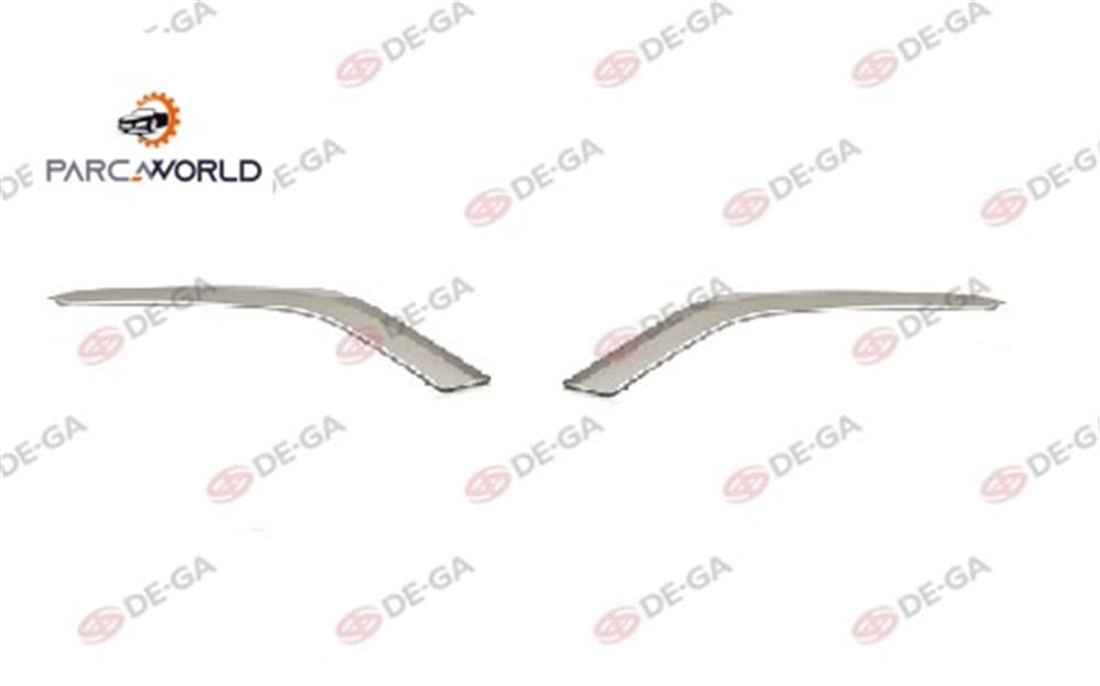 Peugeot 208 Ön Tampon Panjur Kuşağı Krom Set 2015