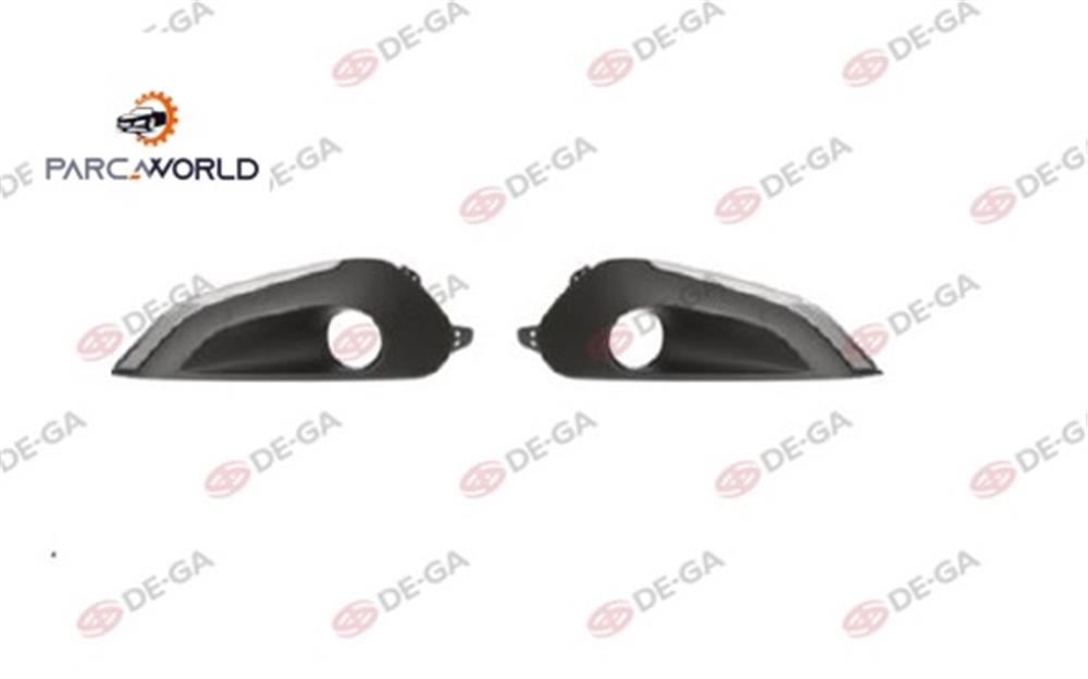 Peugeot 208 Ön Tampon Panjuru Krom Çıtalı Set 2015