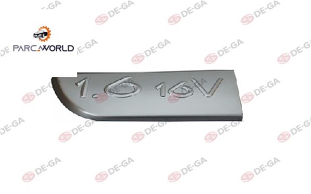 Renault Megane Kapı Çıta Yazısı 16 16v Krom Sol 2003