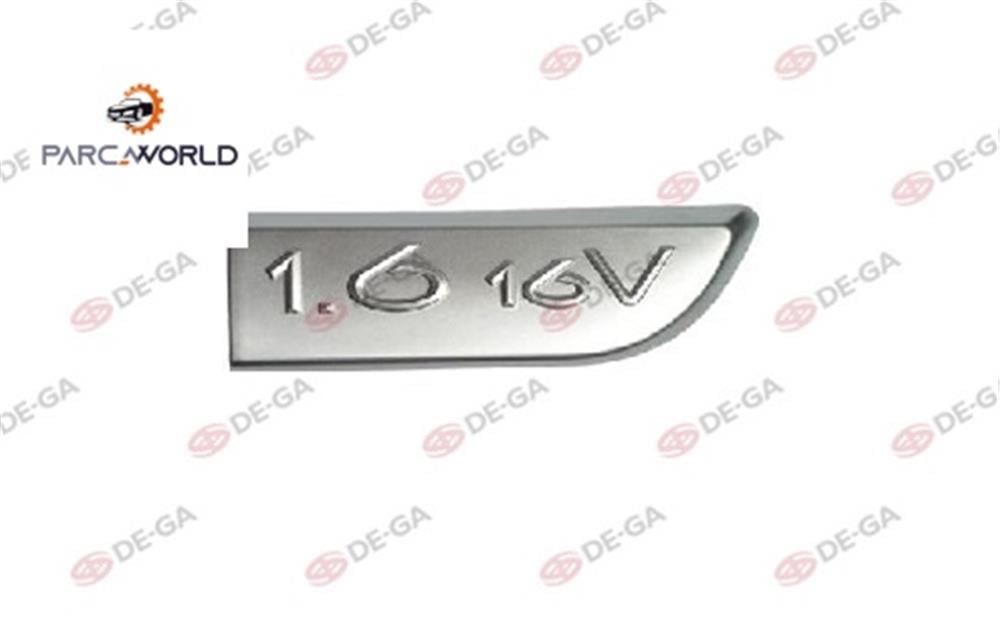 Renault Megane Kapı Çıta Yazısı 16 16v Krom Sağ 2003