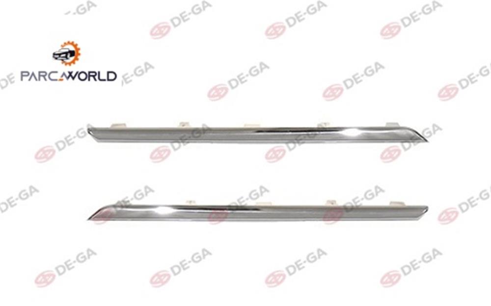 Renault Megane Ön Panjur Kuşağı Krom Set 2013