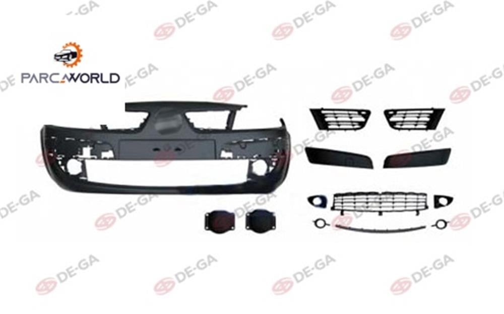 Renault Scenıc Ön Tampon Sıyah Komple 2005-2008