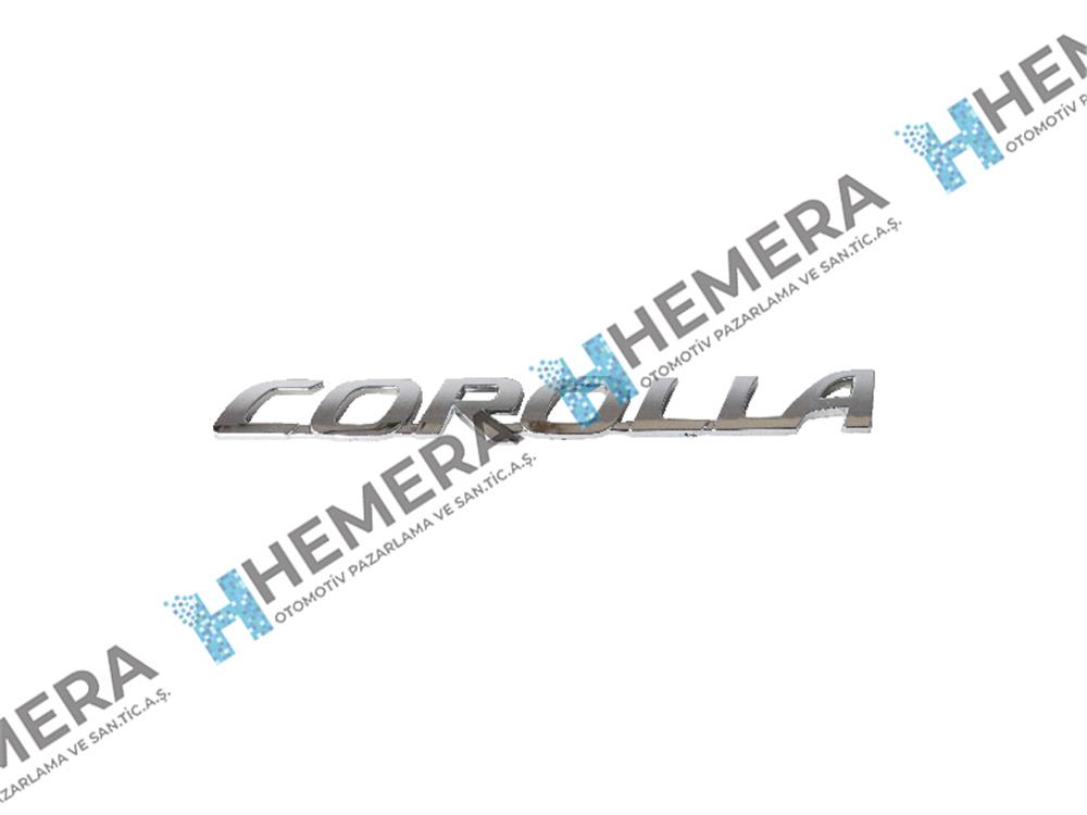 TAIWAN- TOYOTA COROLLA 0 AMBLEM YAZI ARKA  7544212A01|7544212A11|7544202300