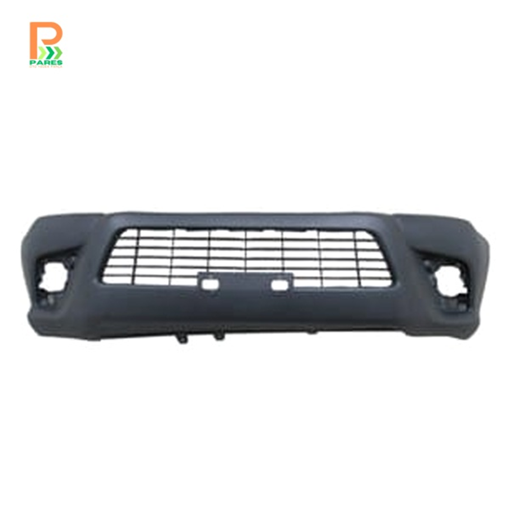 TOYOTA HILUX- PICK UP- 2015-2019- ÖN TAMPON SİYAH/PANJURLU/SİS DELİKLİ(ÇAMURLUĞU ÇIKINTISIZ TİP İÇİN)MY)