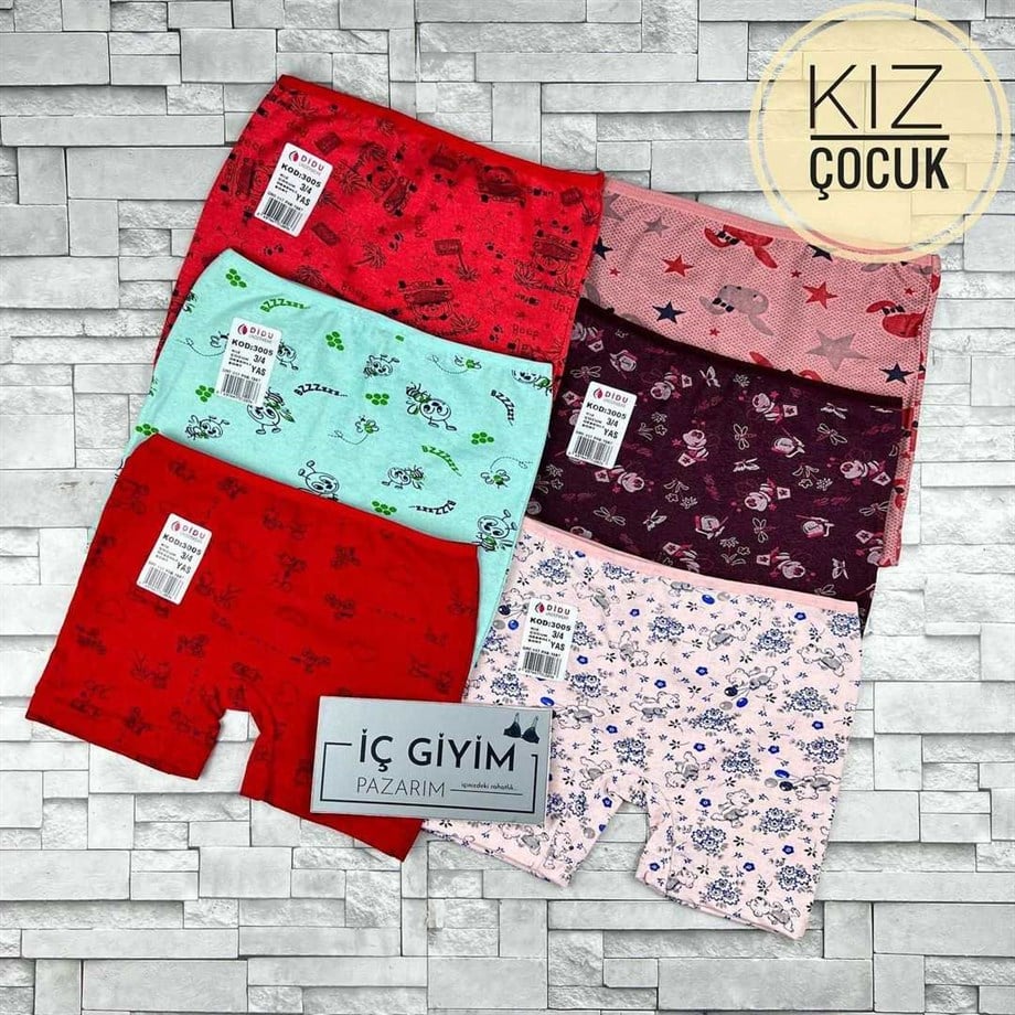 6 lı Kız Çocuk Boxer-İmalat
