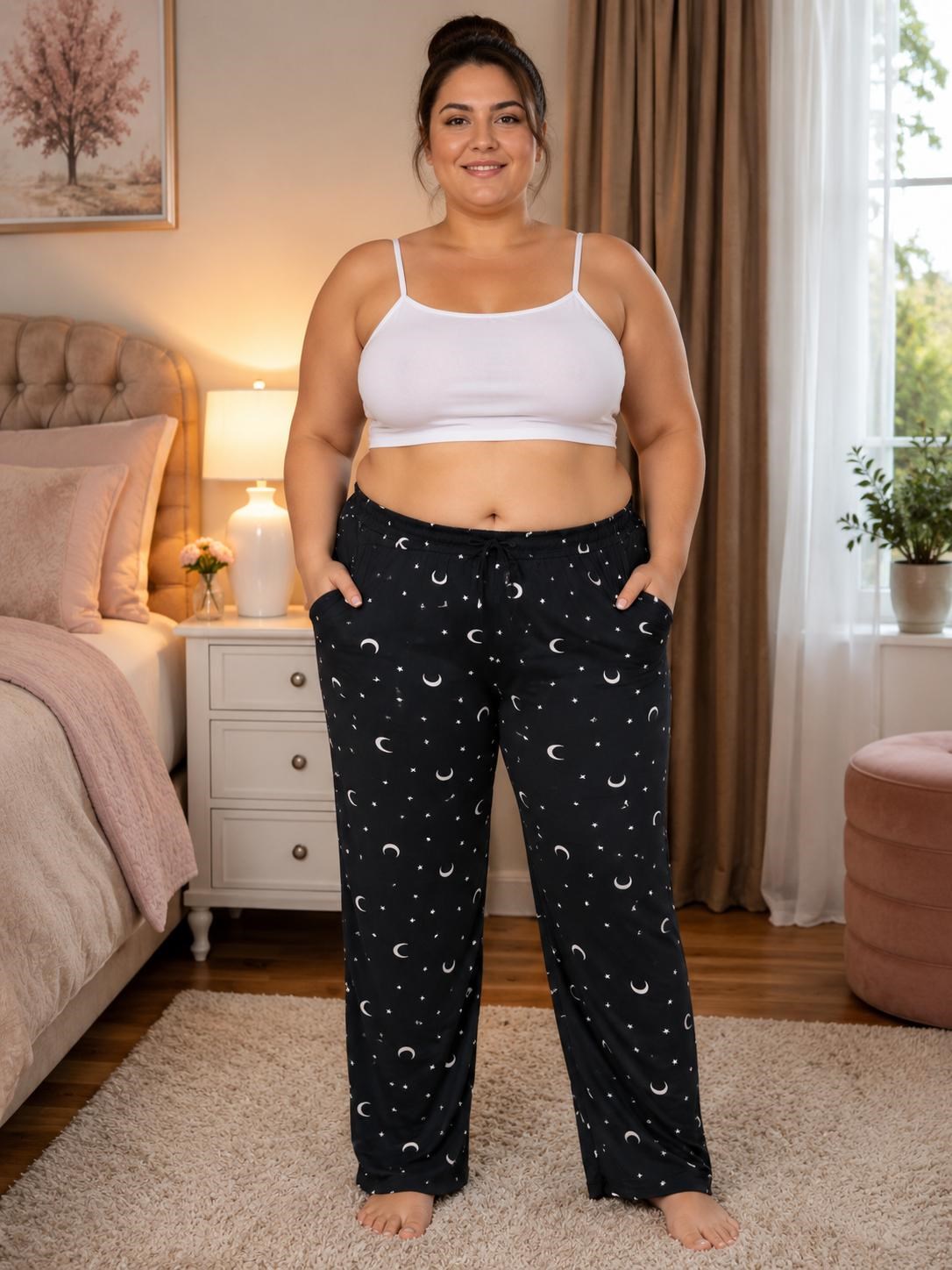 Battal Elite Bayan Milan Pijama-Siyah Ay