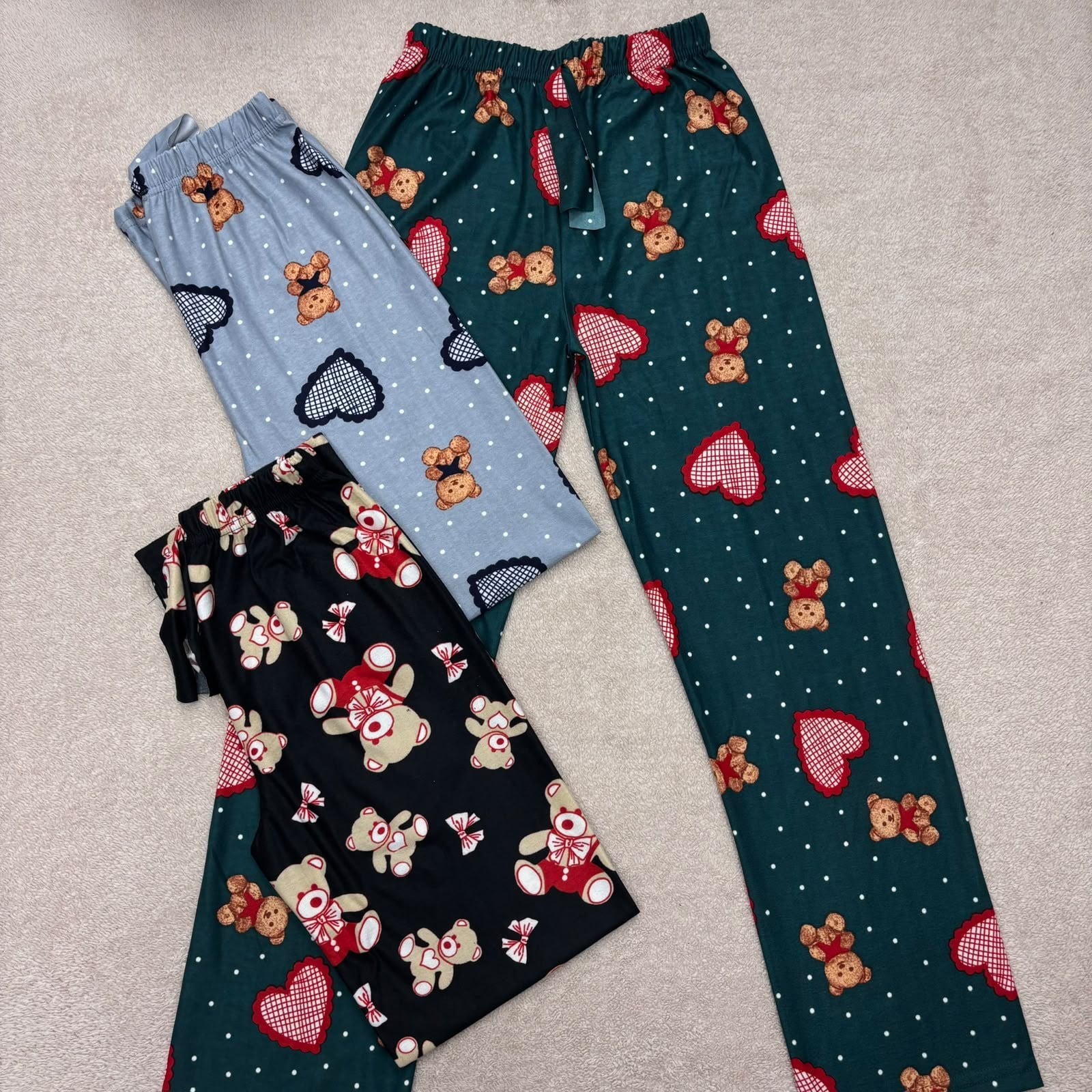 Bayan Süet Tek Alt Pijama- 