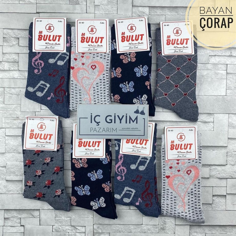 Bayan Uzun Penye Çorap 35-40no