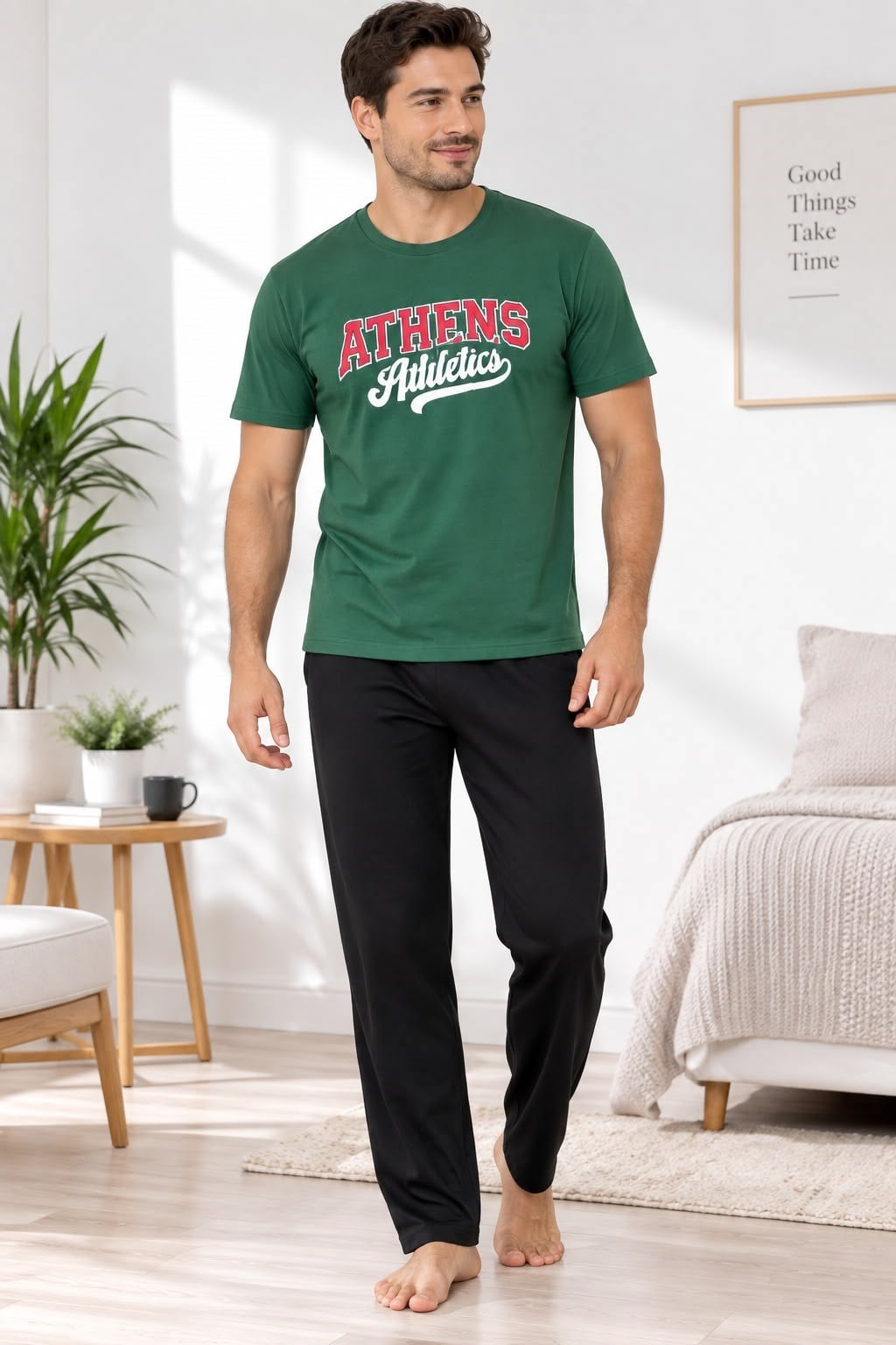 Duman Erkek Pijama Takım-zümrüt