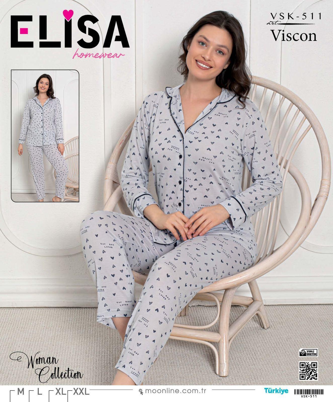 Elisa Vıscon Bayan Pijama Takım-511