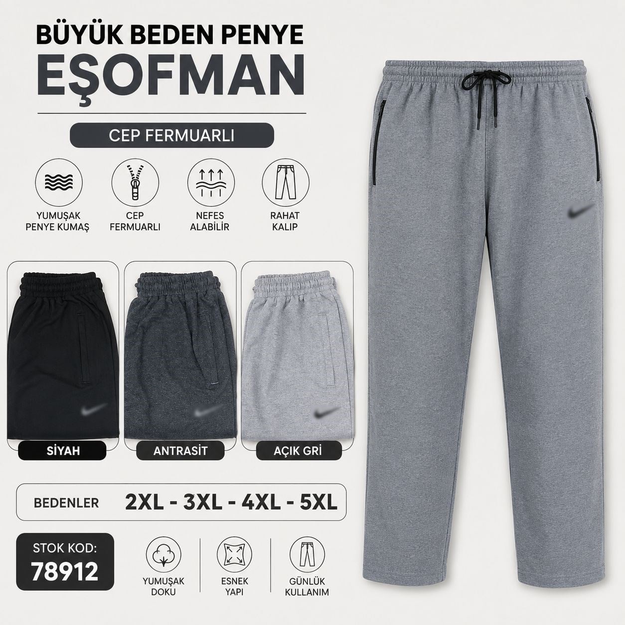 Erk-Byn Openet Eşofman-Battal-DüzPaça