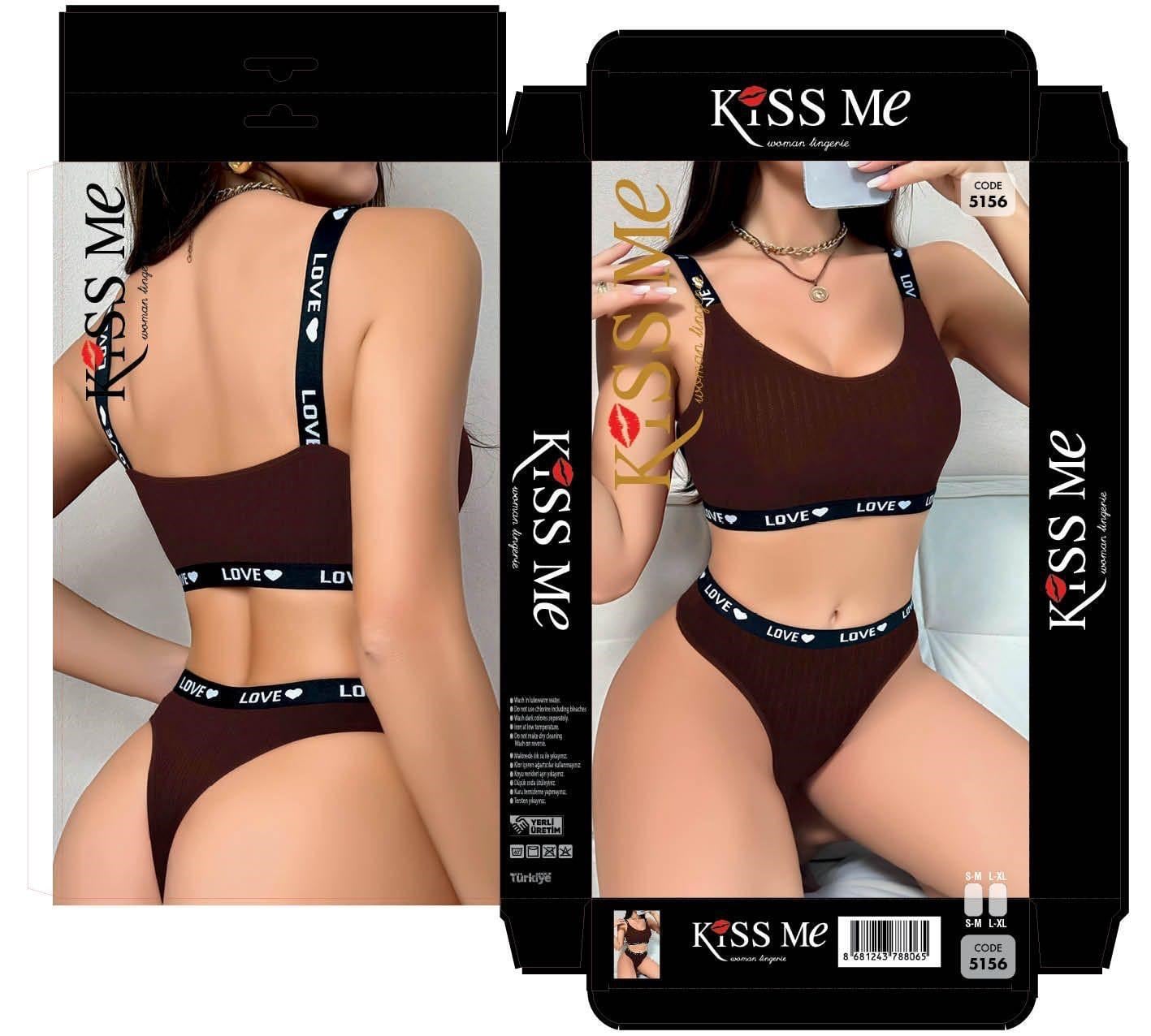 KİSS ME Sütyen Takım-5156 Kahve