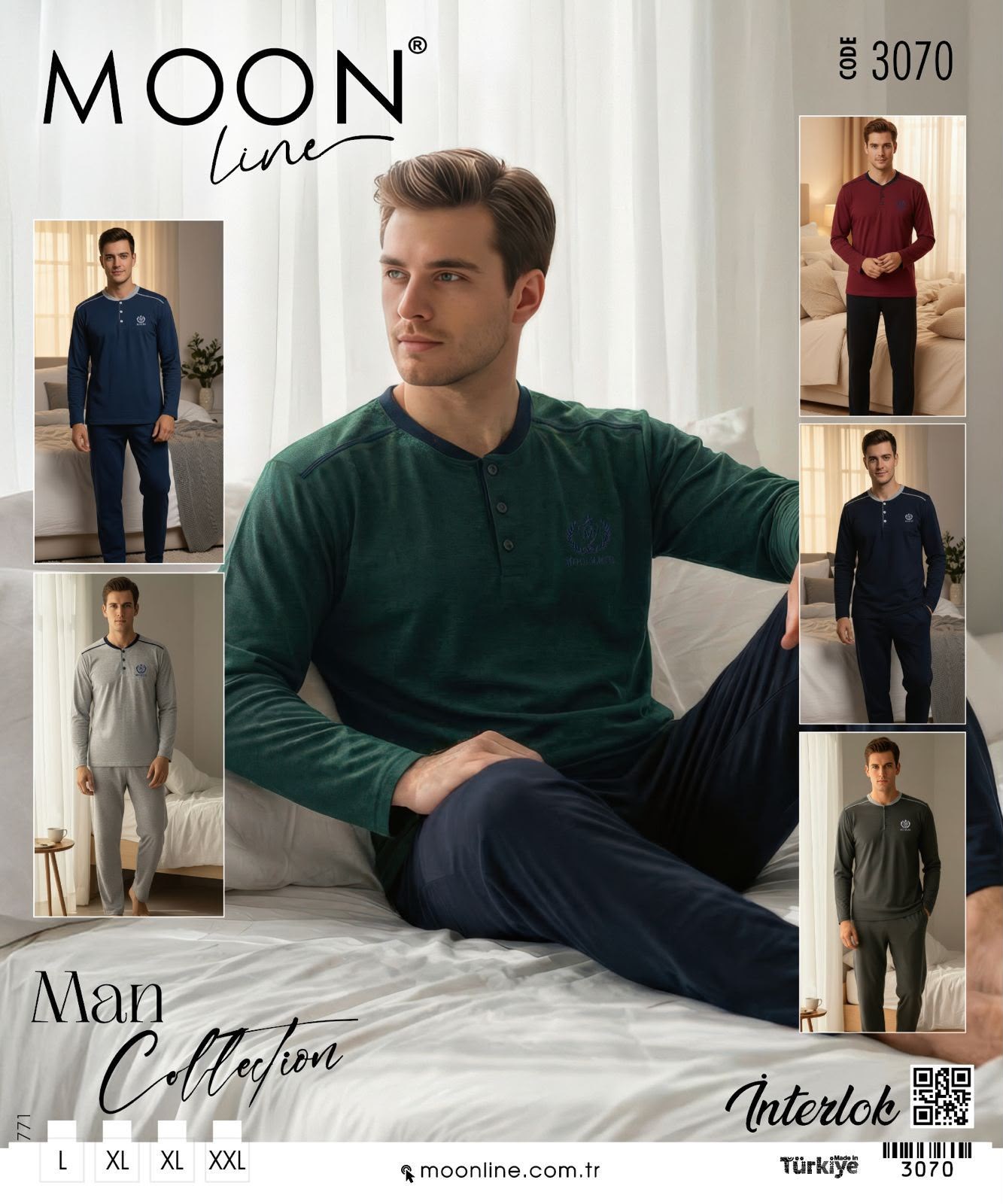 Moonlıne Erkek Pijama Takım-3070