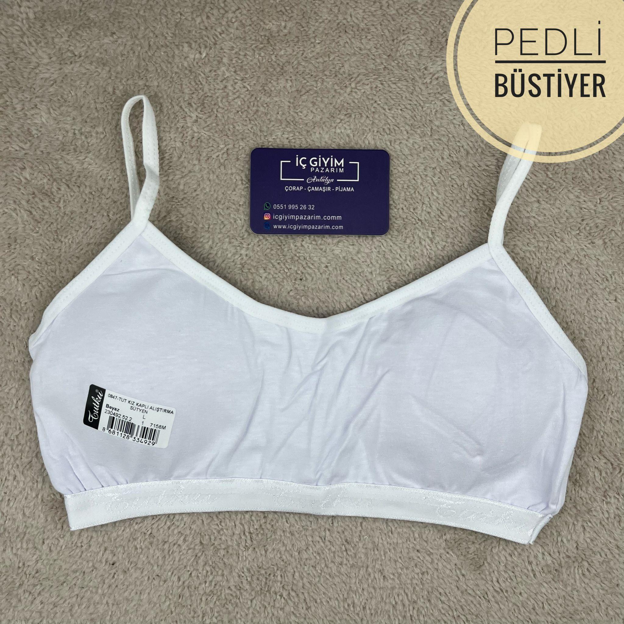 Pedli Büstiyer İp Askılı-Tutku-Beyaz