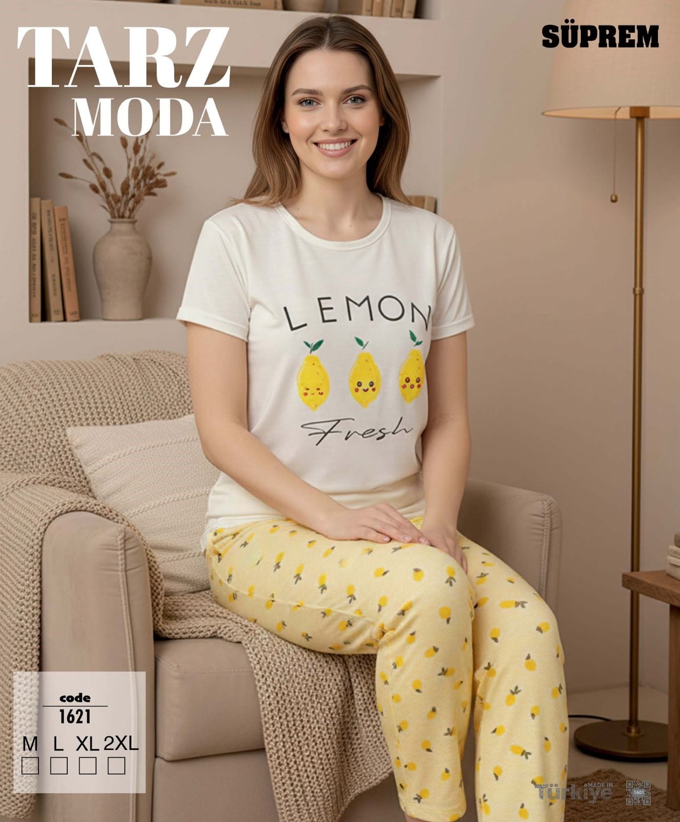 TARZMODA Kısa Kol Süprem Altuzun Takım-1621 beyaz