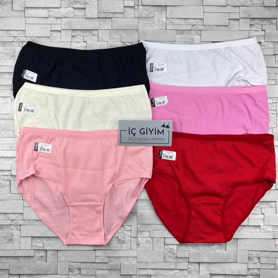 Tutku Bayan Bato Düz Paça Fitilli Külot-Karışık Renk