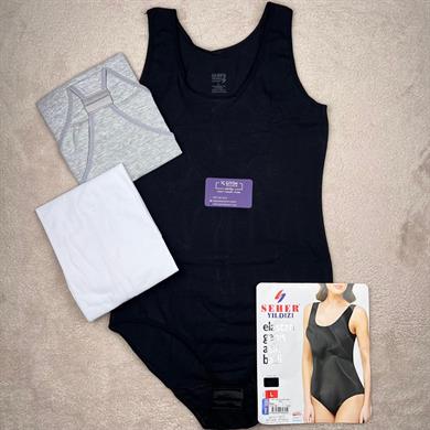 Seher-Sedef Yıldız Geniş Askılı Zıbın