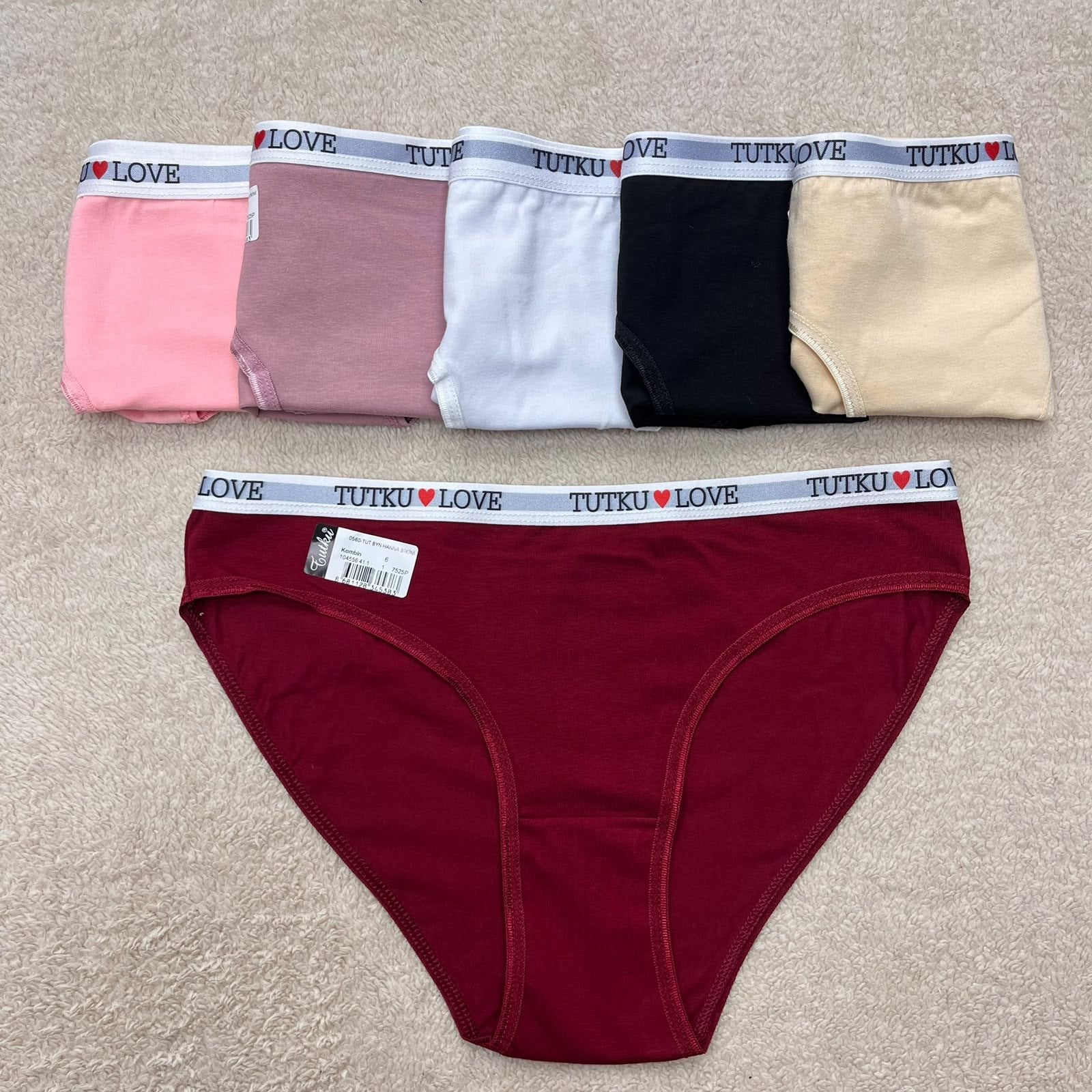  6 lı Tutku HANNA Bikini Külot-Karışık Renk