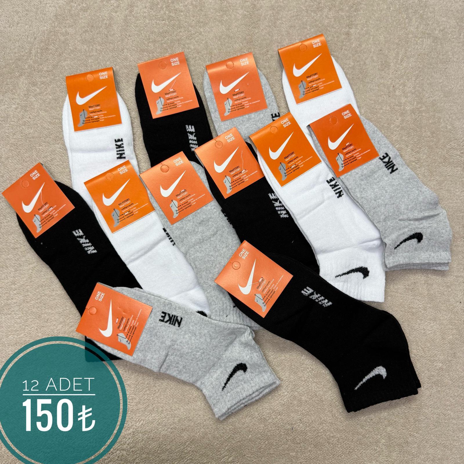 12 Li Nke Erkek Patik Çorap