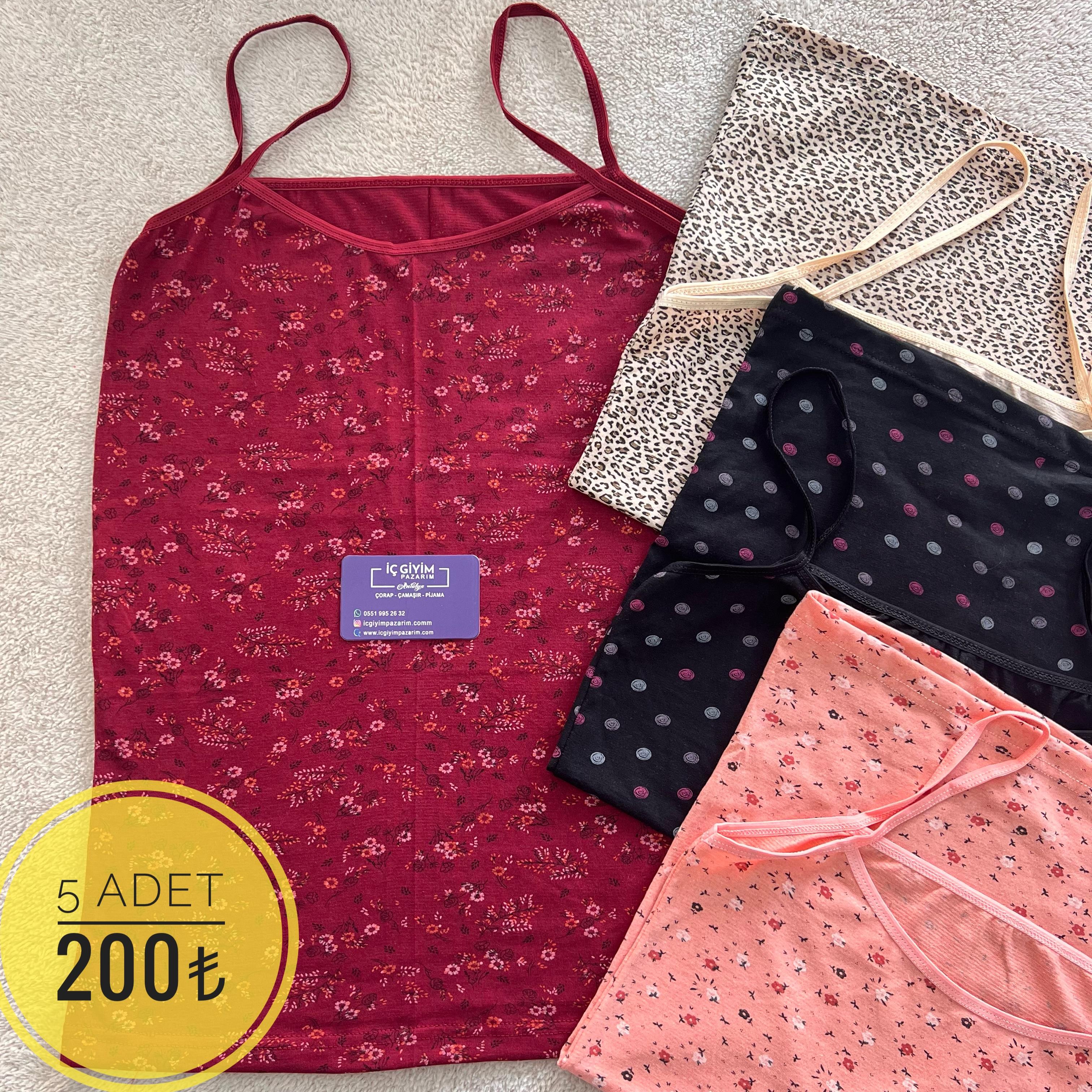 5 Li Fts Bayan Desenli Atlet-Karışık Renk