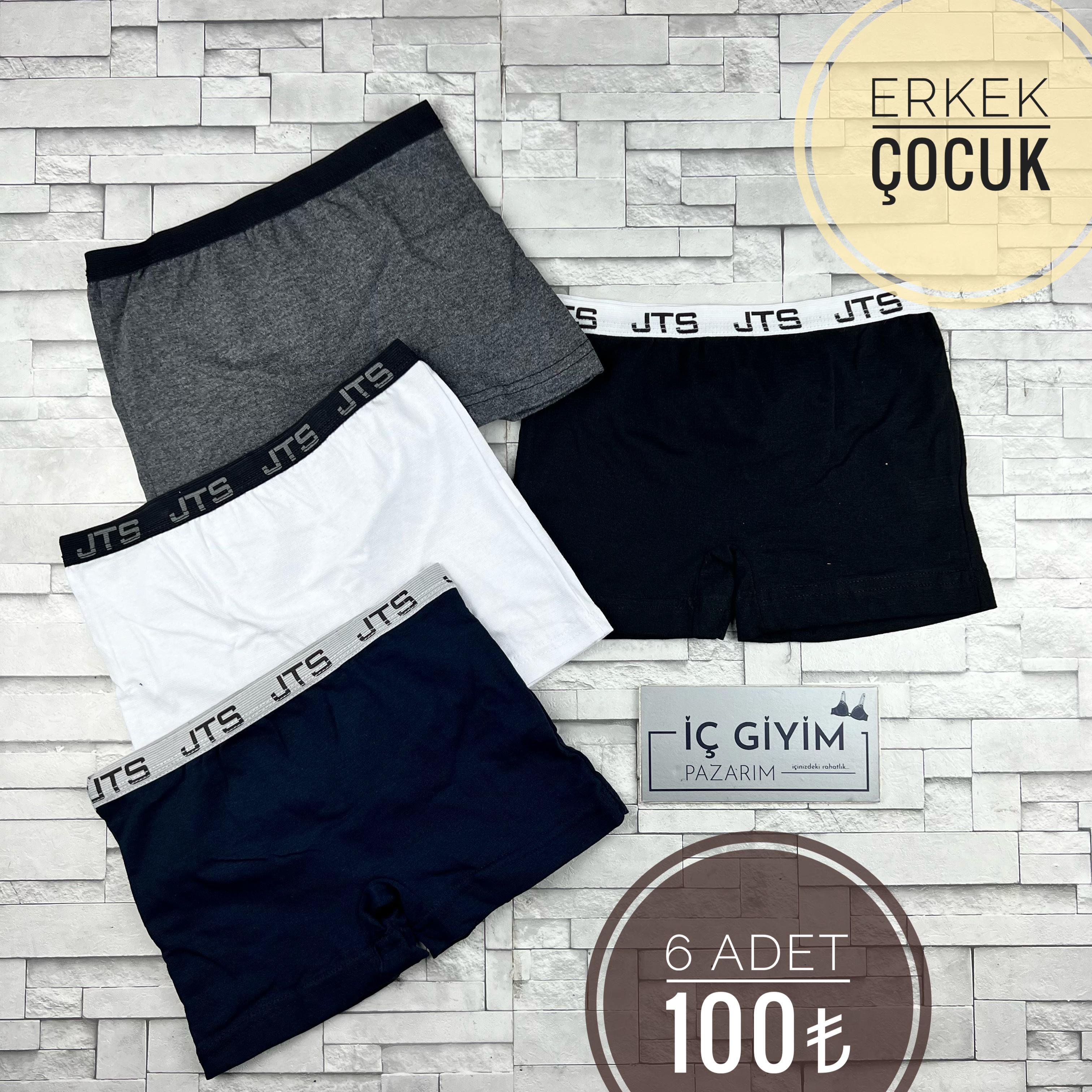 6 Lı FTS Erkek Çocuk Boxer-Karışık Renk