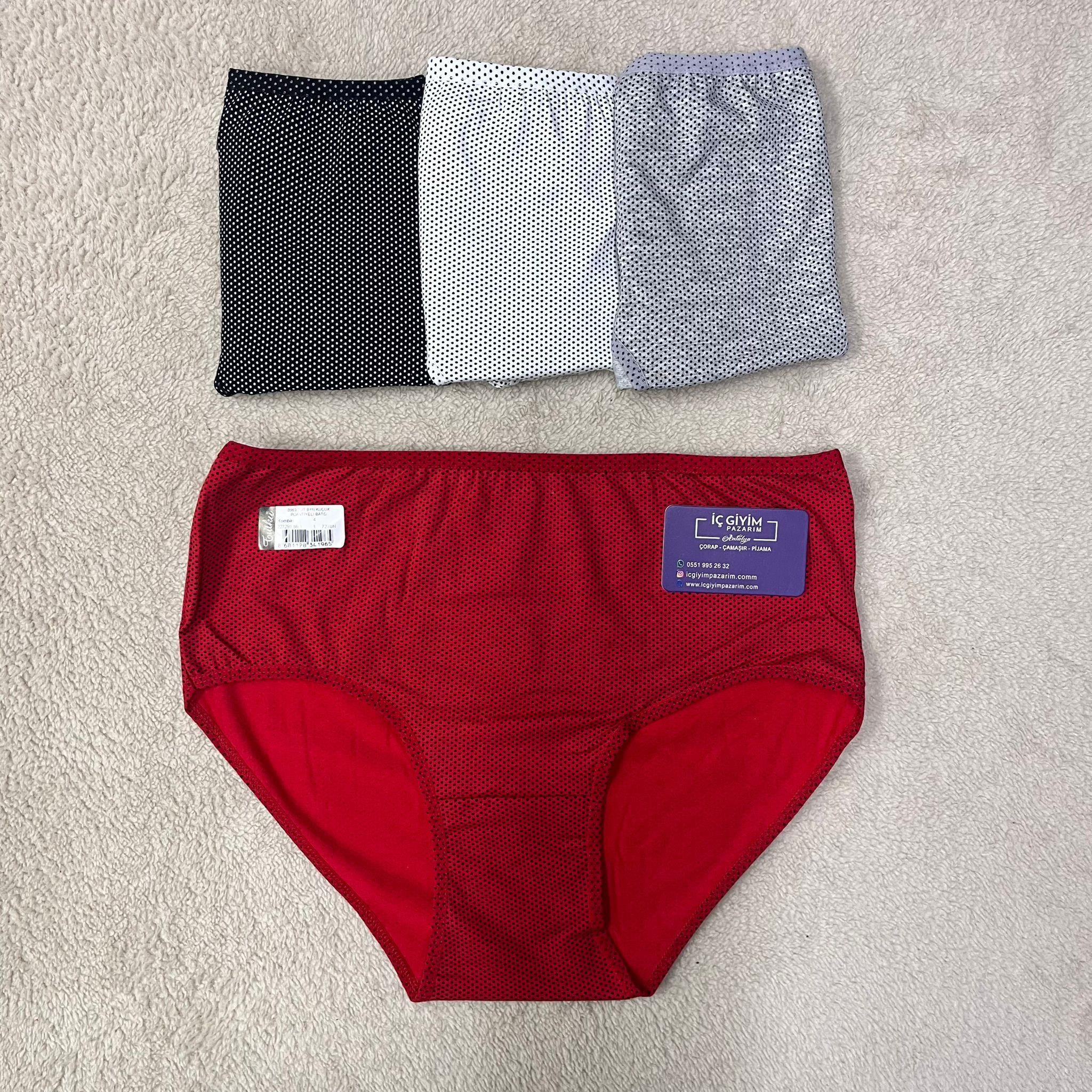 6 Lı Tutku Bayan Küçük Puanlı Bato Külot-Karışık Renk